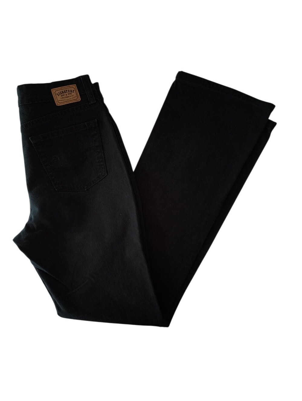 Signature by Levi Strauss Women’s Black At Waist Bootcut Jeans Size 8